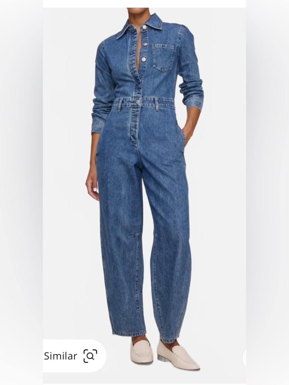 DL1961 Dark Indigo Denim Boilersuit Jumpsuit